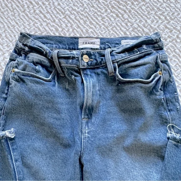 FRAME Le High Skinny Crop Jeans, Clarin, Rips Size 27 - Picture 9 of 16